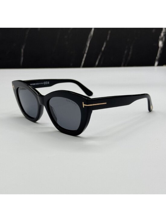 NEW TOM FORD LINDA-02 TF1285 01D BLACK/GRAY WOMEN POLARIZED SUNGLASSES FT1285 01 main image 7